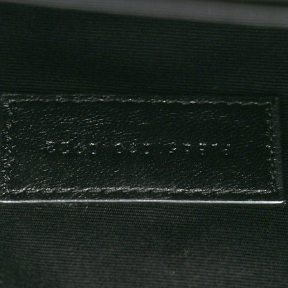 Saint Laurent Grain De Poudre Textured Mixed Matelasse Triquilt Monogram Clutch Dark Wisteria 7 of 11