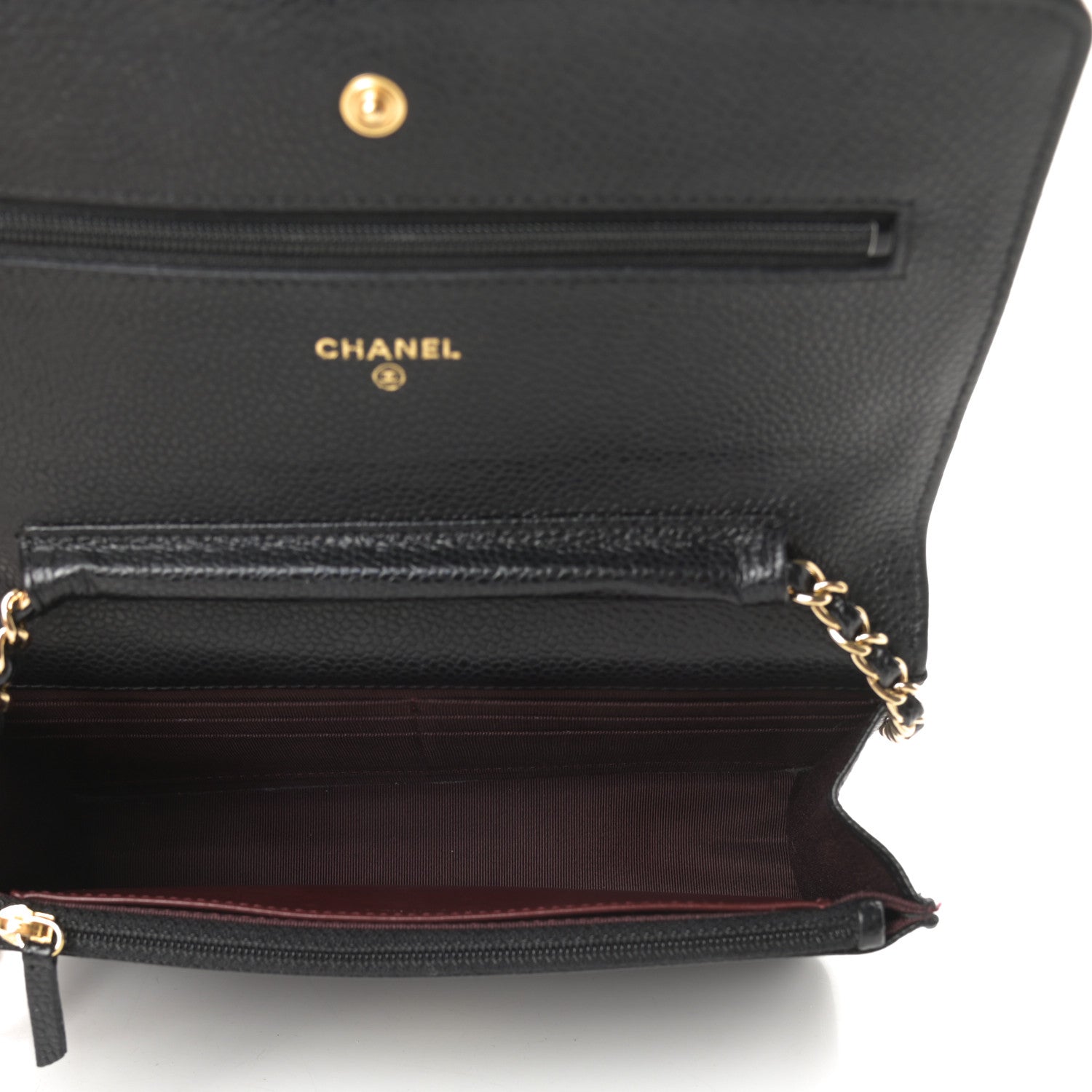 Chanel Caviar Quilted Wallet On Chain WOC Black 5 of 12