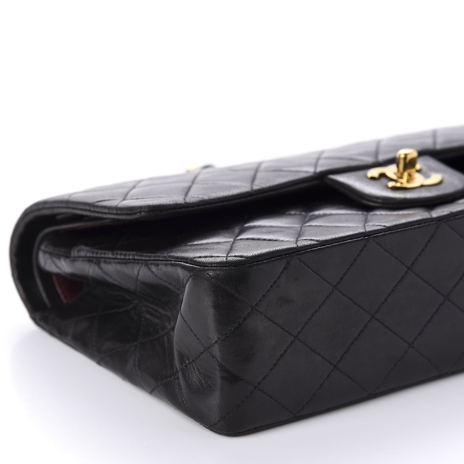 Chanel Lambskin Quilted Medium Double Flap Black 6 of 11