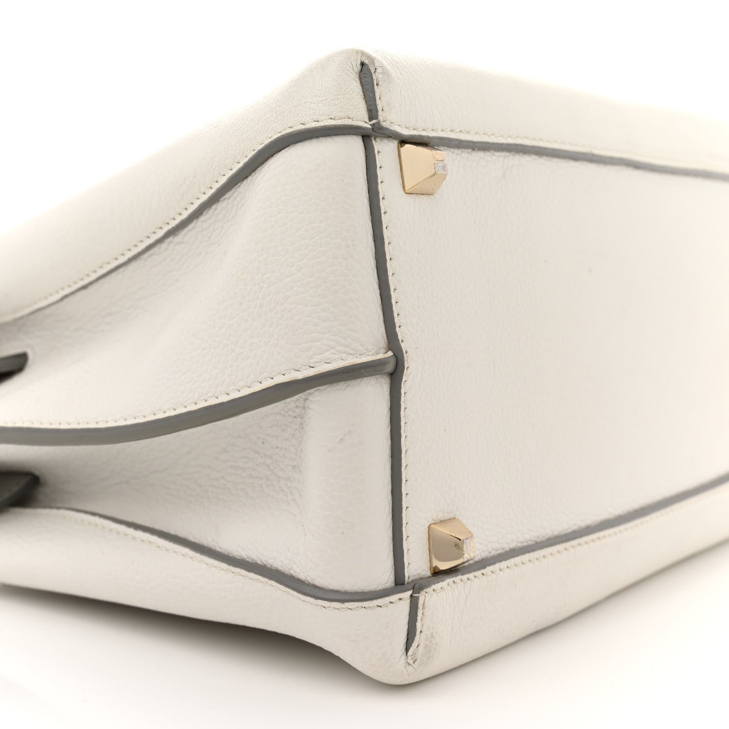 MCM Grained Calfskin Medium Milla Tote White 9 of 26