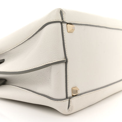 MCM Grained Calfskin Medium Milla Tote White 9 of 26