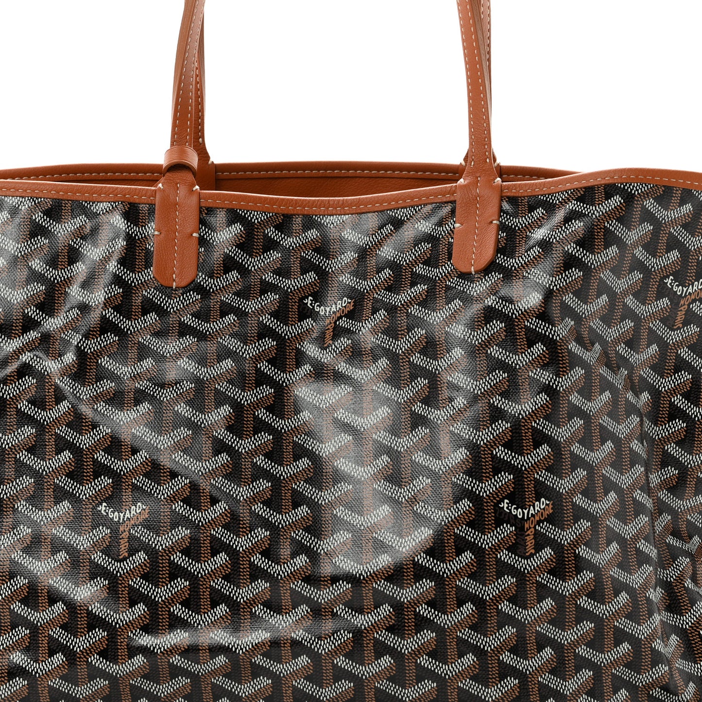 Goyardine Reversible Anjou PM Black Gold