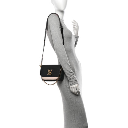 Louis Vuitton Grained Calfskin Lockme Tender Black 2 of 9