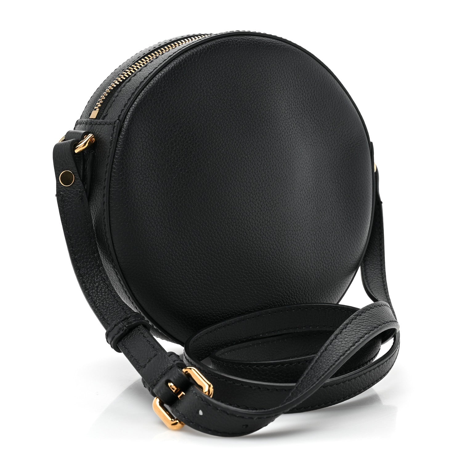 Versace Calfskin La Medusa Round Camera Bag Black 3 of 8