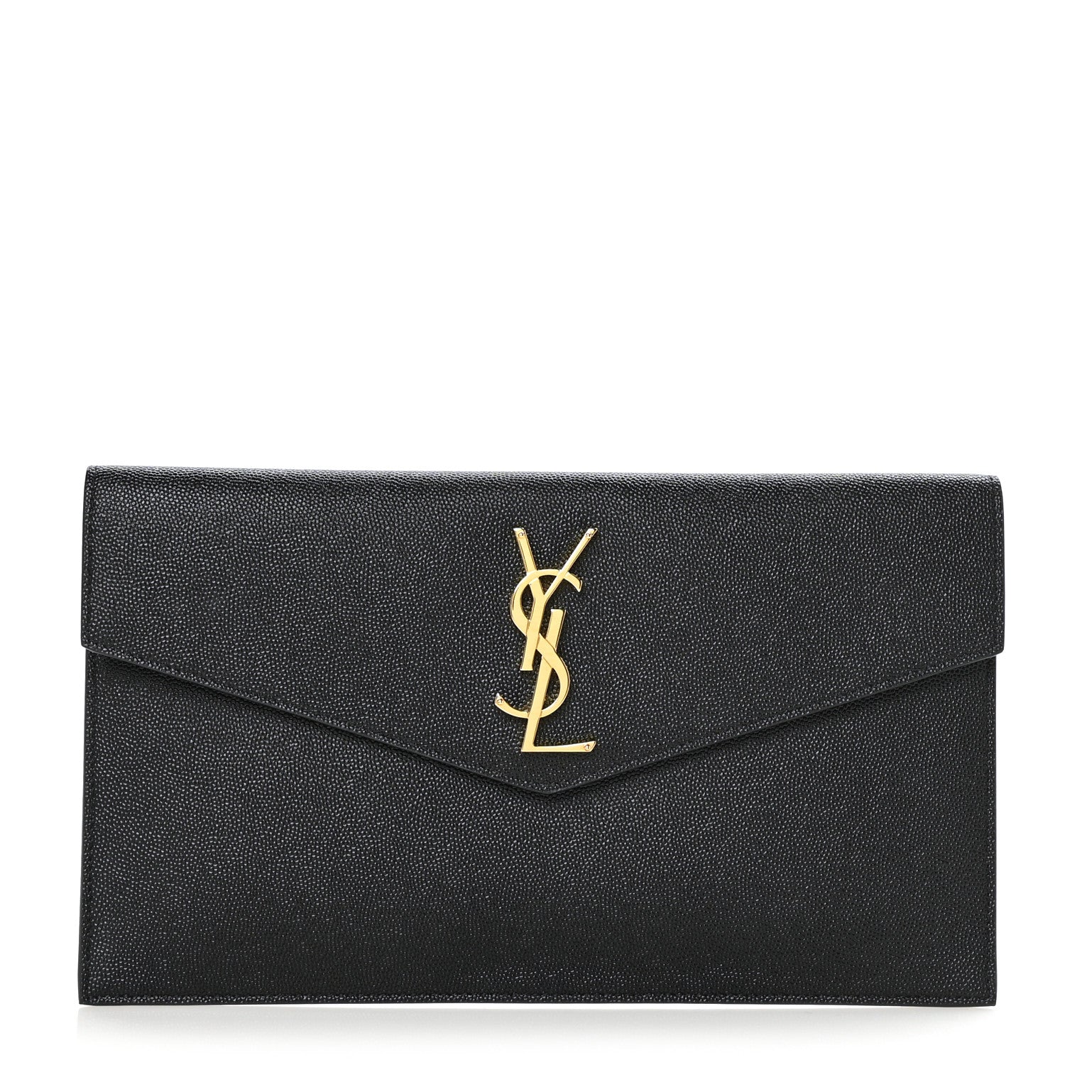 Saint Laurent Grain De Poudre Uptown Pouch Black 1 of 7