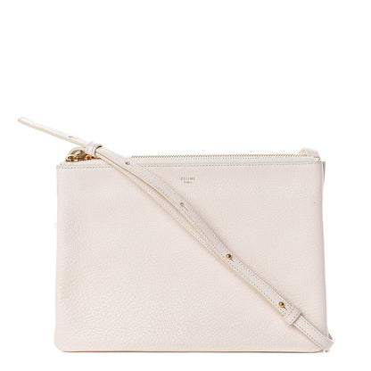 Celine Goatskin Large Trio Crossbody Bag Linen 1 of 14