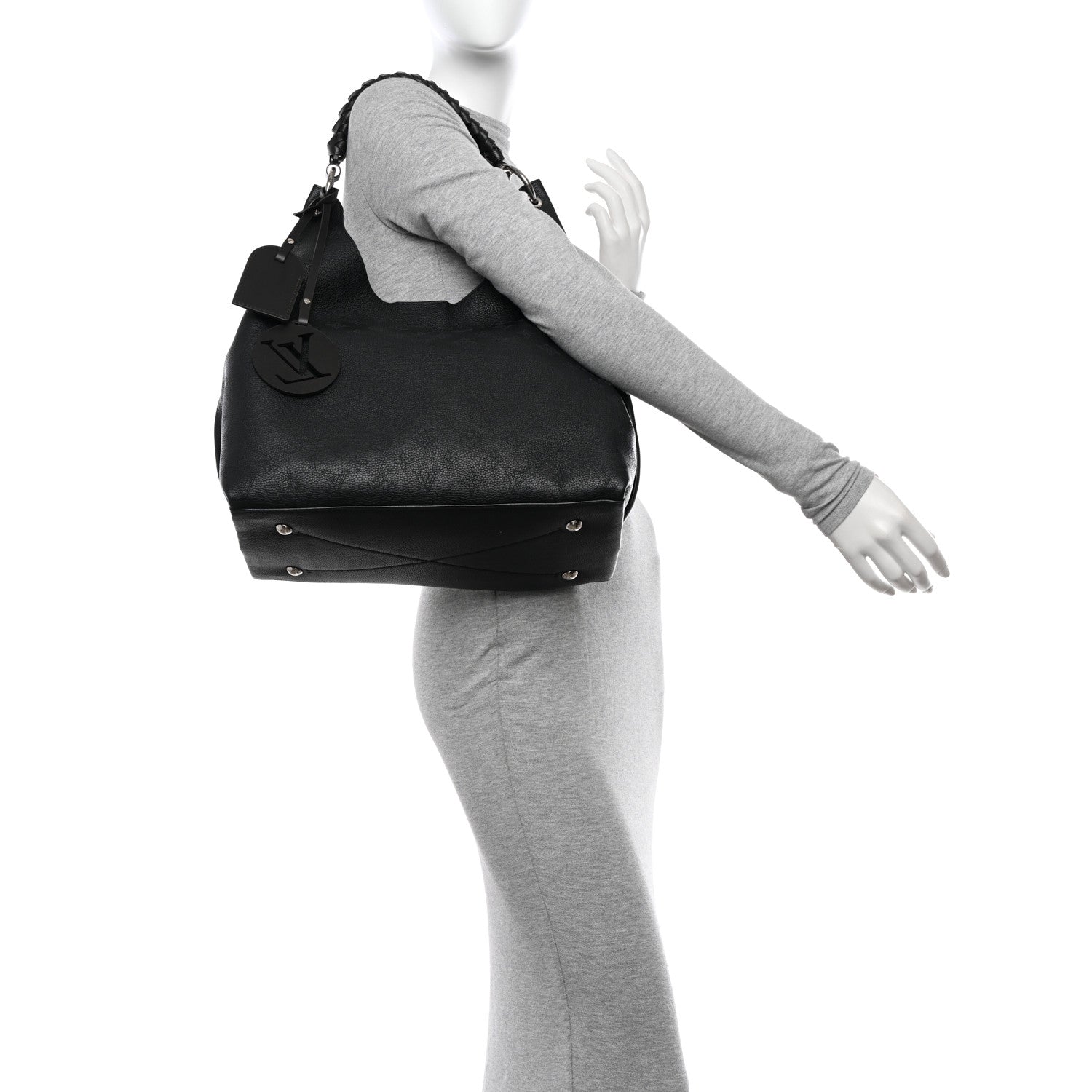 Louis Vuitton Mahina Carmel Hobo Black 2 of 10