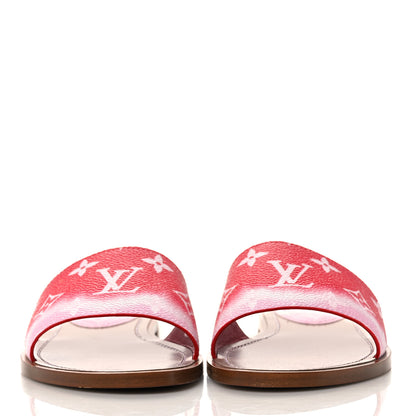 Louis Vuitton Monogram Escale Lock It Flat Mule 39 Rouge 2 of 9