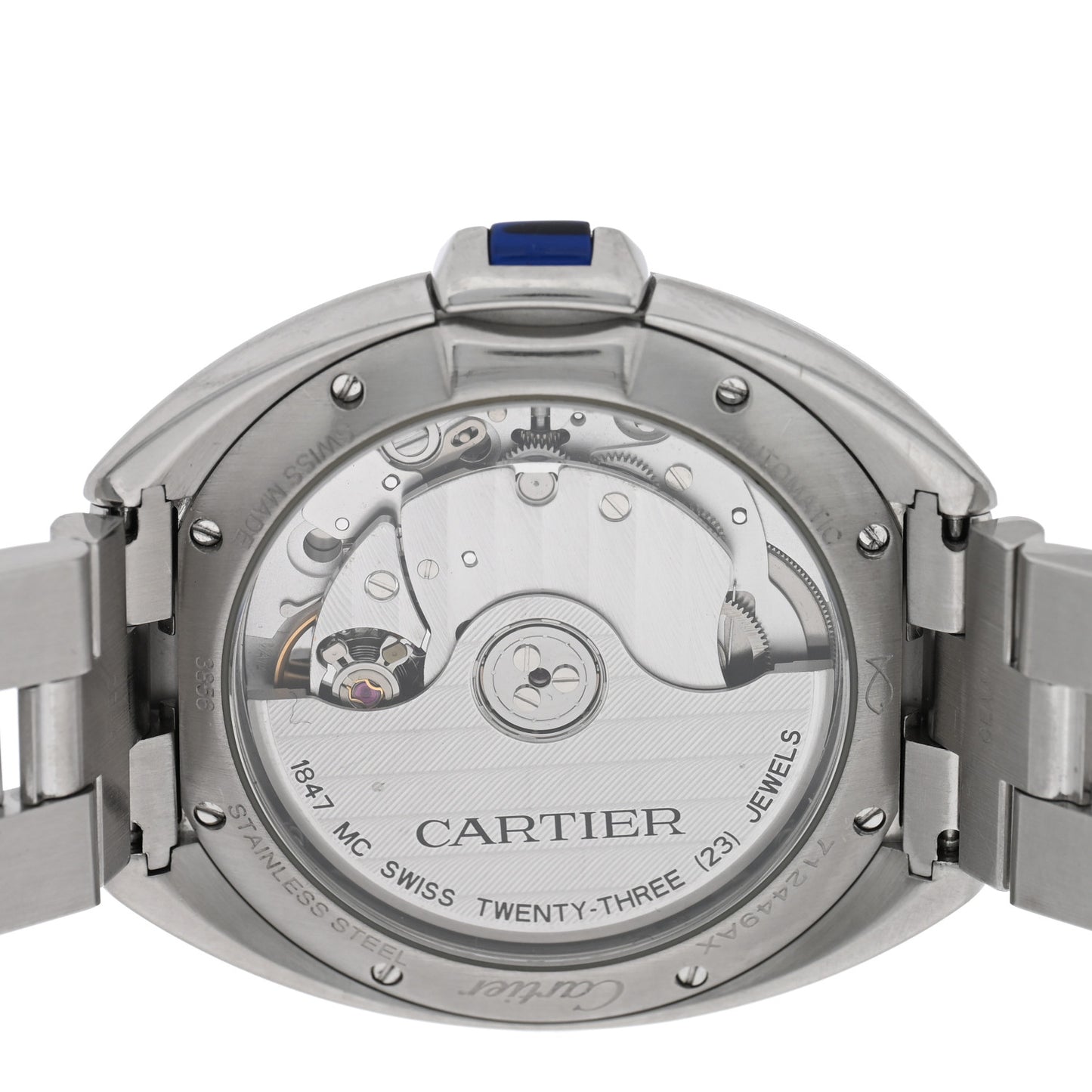 Stainless Steel 35mm Cle De Cartier Automatic Watch
