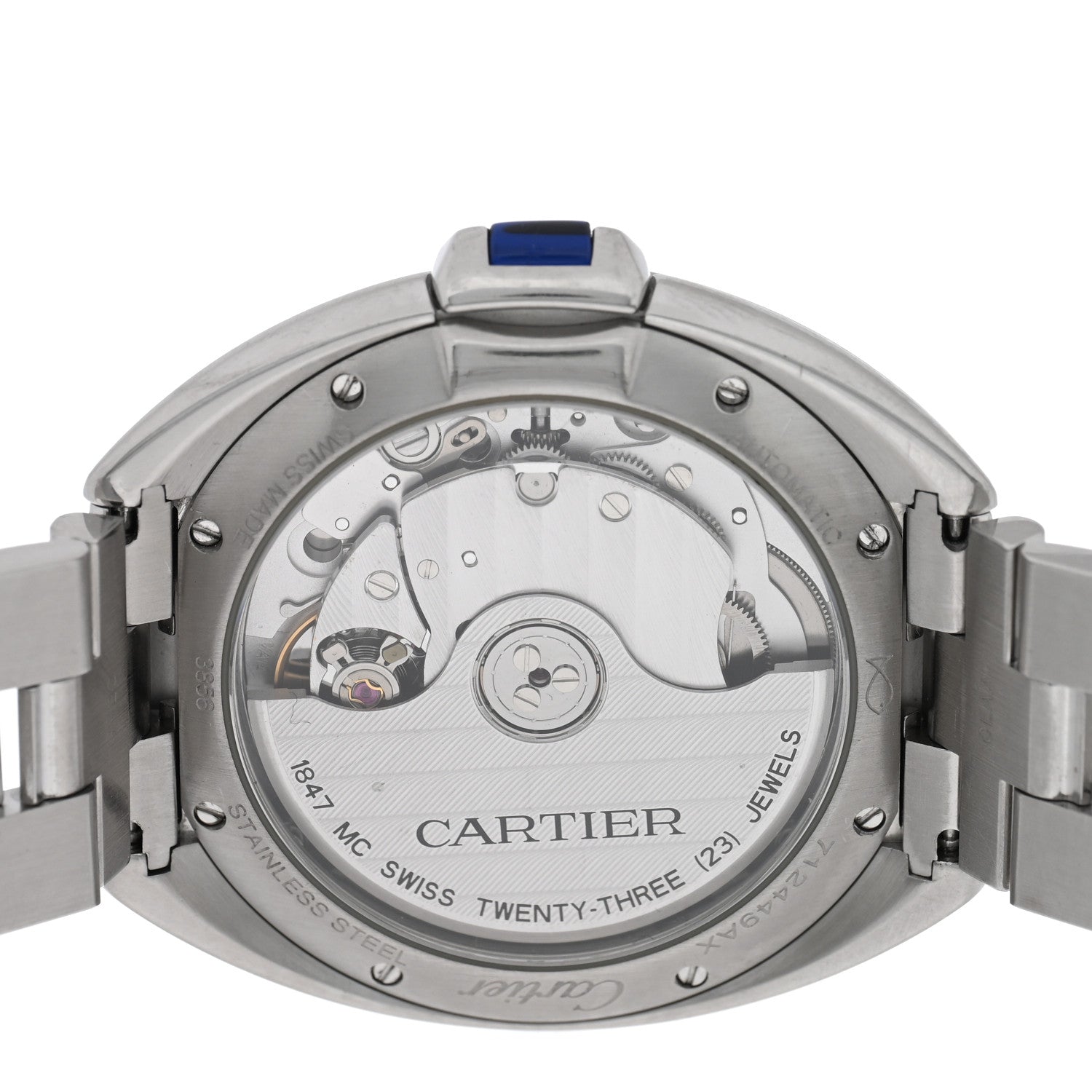 Cartier Stainless Steel 35mm Cle De Cartier Automatic Watch 4 of 4