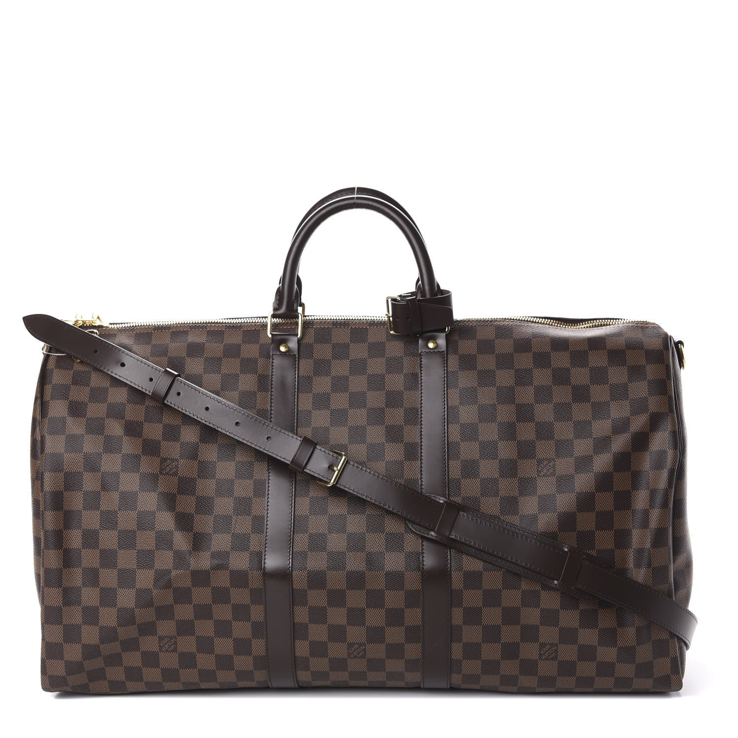 Louis Vuitton Damier Ebene Keepall Bandouliere 55 1 of 9