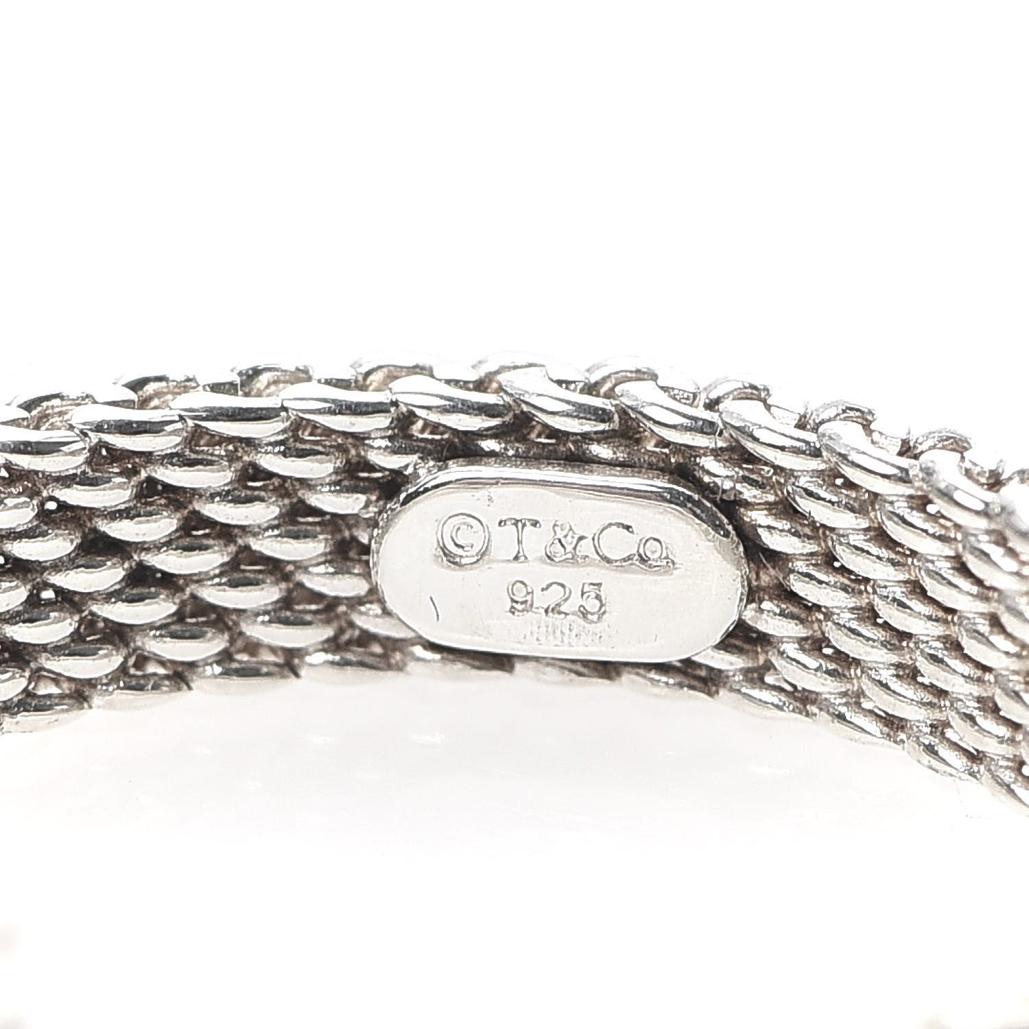 Tiffany Sterling Silver Diamond Narrow Somerset Ring 47 4 4 of 4