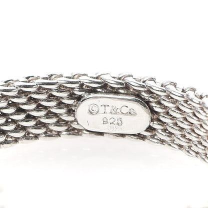 Tiffany Sterling Silver Diamond Narrow Somerset Ring 47 4 4 of 4