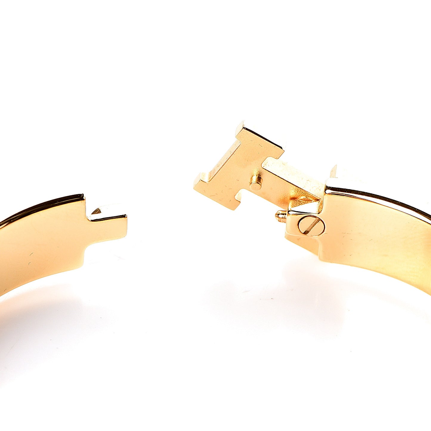 Enamel Narrow Clic Clac H Bracelet PM Rouge