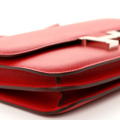 Hermes Epsom Constance Elan 25 Rouge Casaque 9 of 12