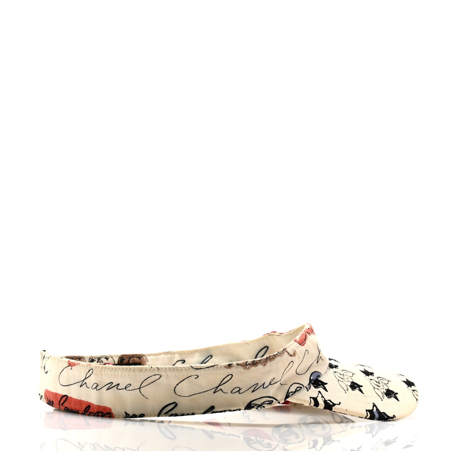 Cotton Flower Visor Ecru Multicolor