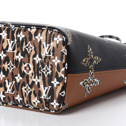 Louis Vuitton Monogram Giant Jungle Neverfull MM Black 7 of 10
