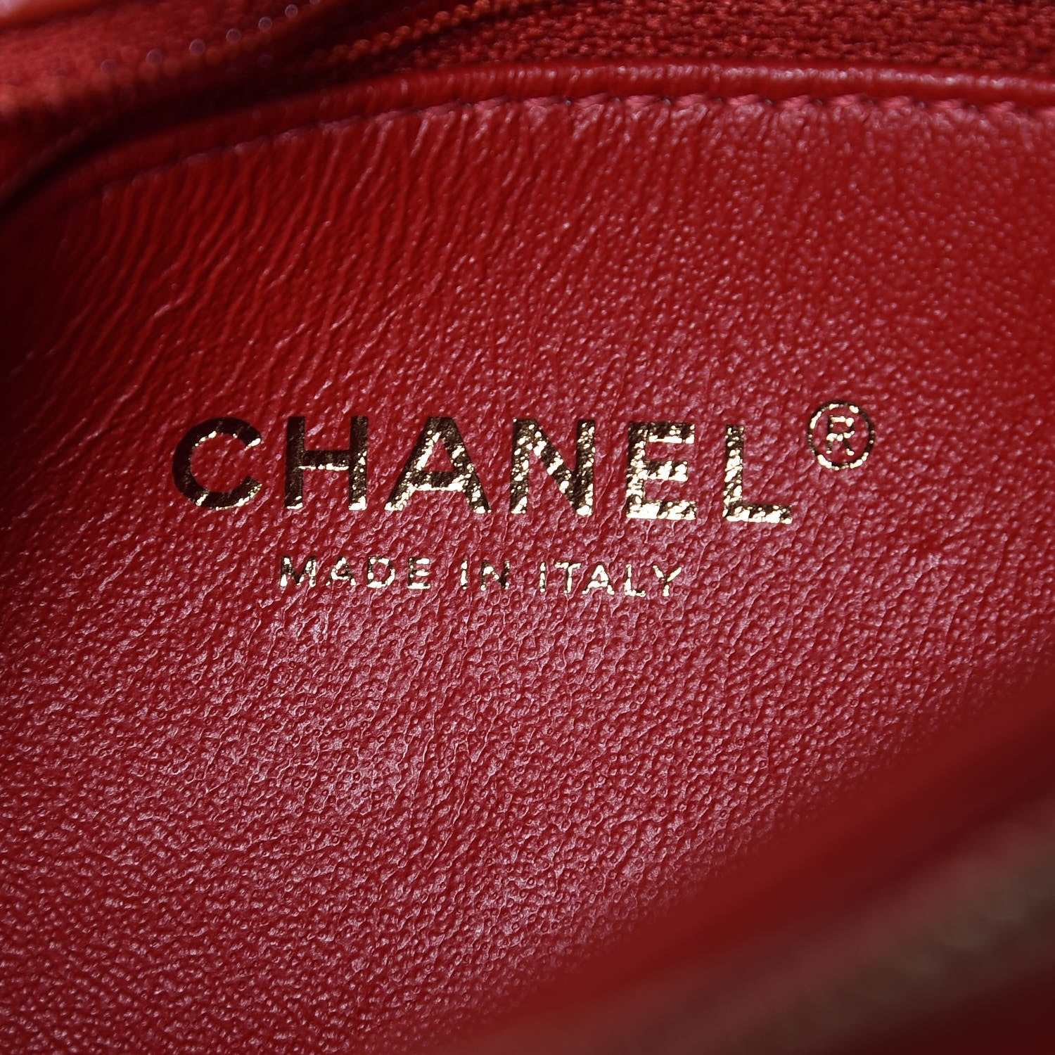 Chanel Lambskin Chevron Stitched Medium Envelope Flap Red 8 of 9