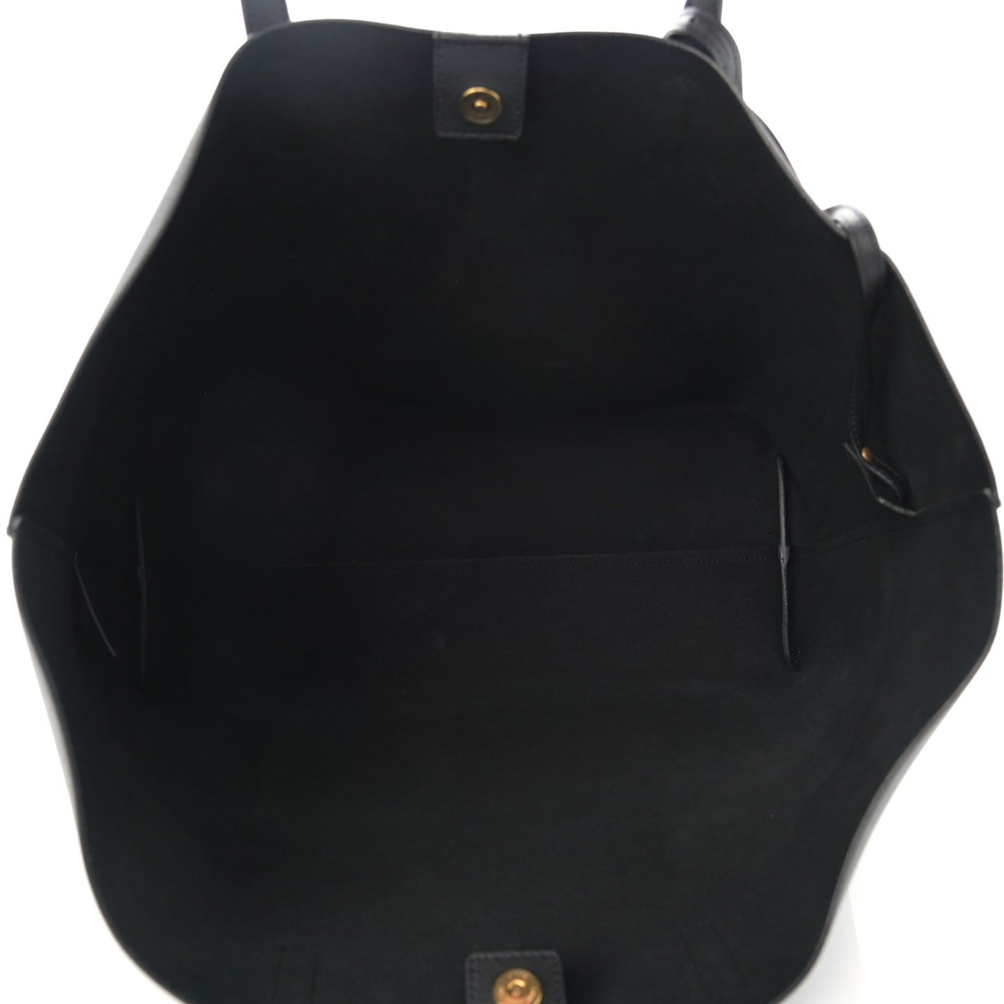 Calfskin Large Shopping Tote Black