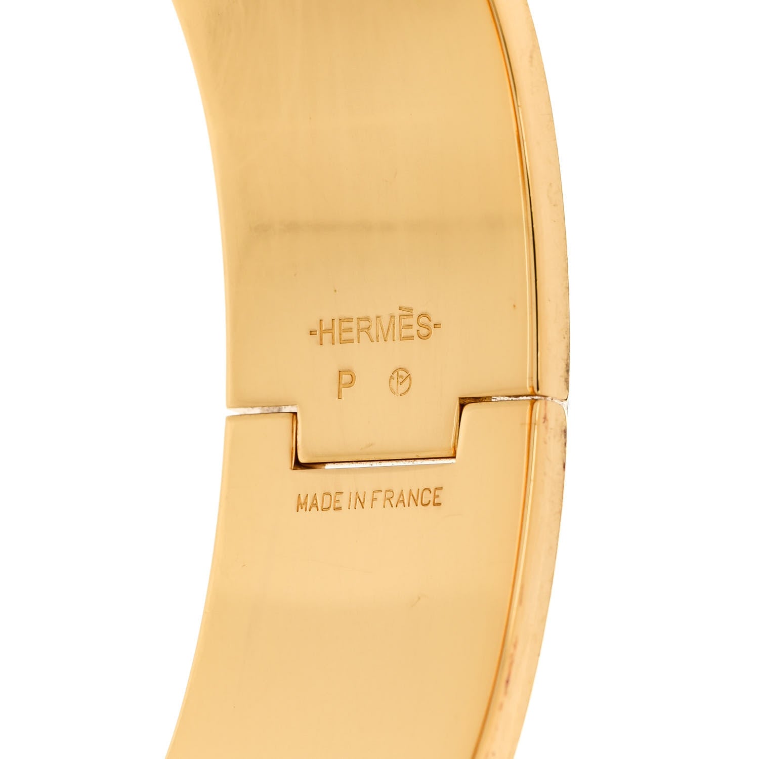 Hermes Enamel Wide Clic Clac H Bracelet GM Rouge Amarante 4 of 4