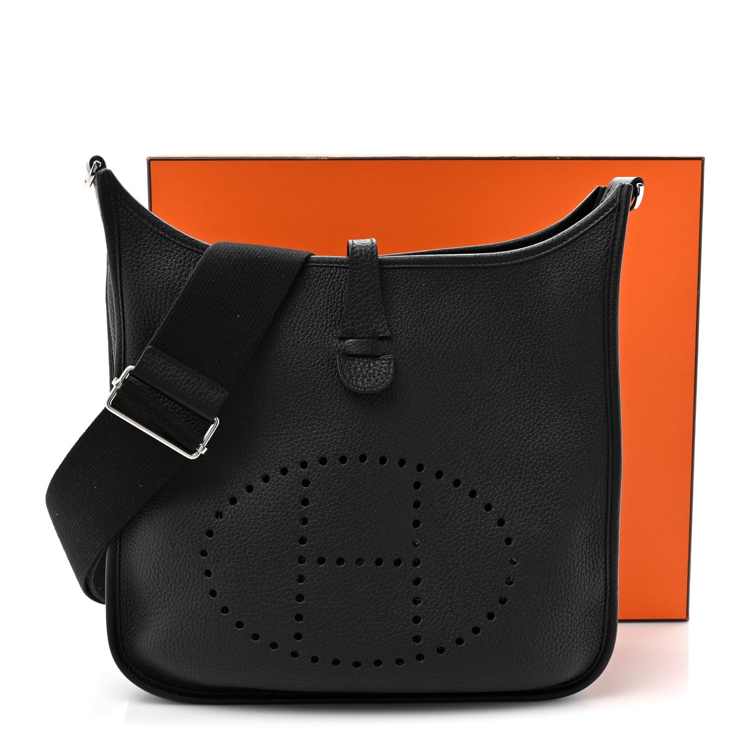 Hermes Taurillon Clemence EVELYNE III PM Black 12 of 12