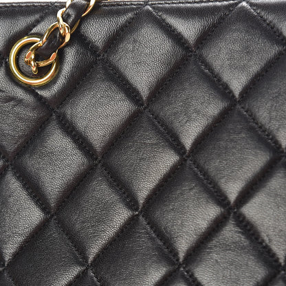 Chanel Lambskin Quilted Shoulder Bag Black 12 of 16