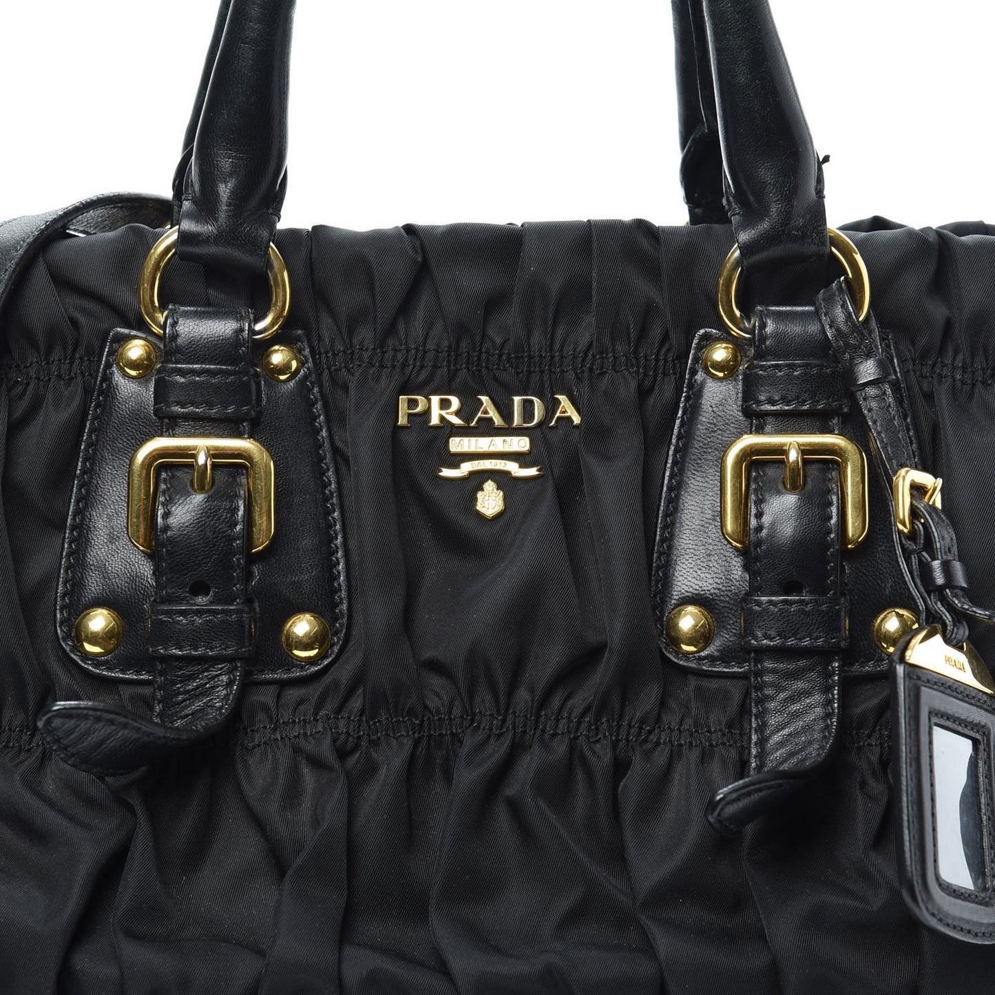 Tessuto Nylon Gaufre Tote Black