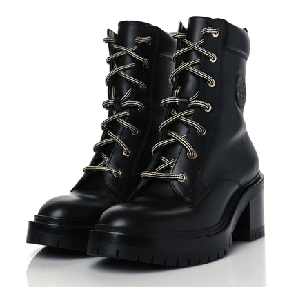 Hermes Calfskin Bridge Ankle Boots 36.5 Black 3 of 9