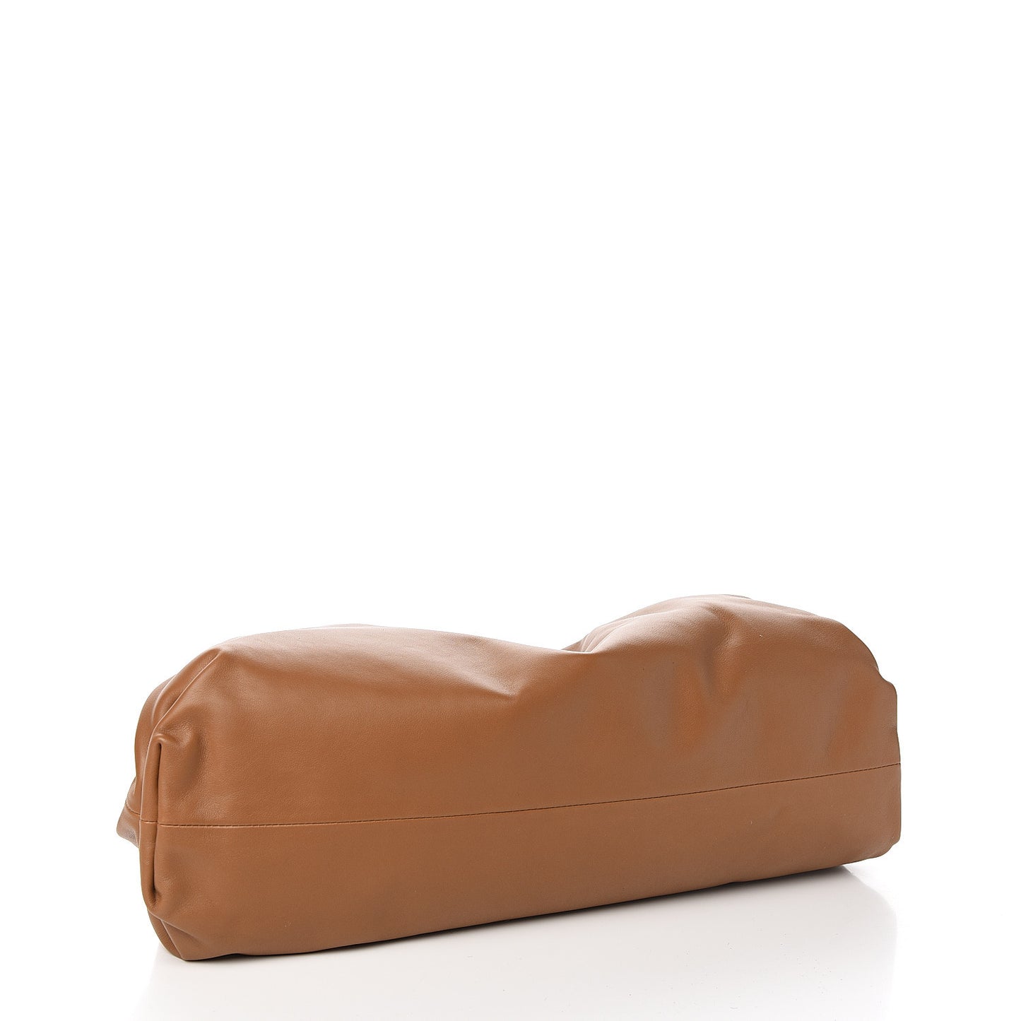 Smooth Butter Calf The Pouch Oversized Clutch Cammello
