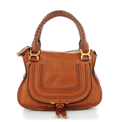 Chloe Calfskin Small Marcie Satchel Tan 1 of 8