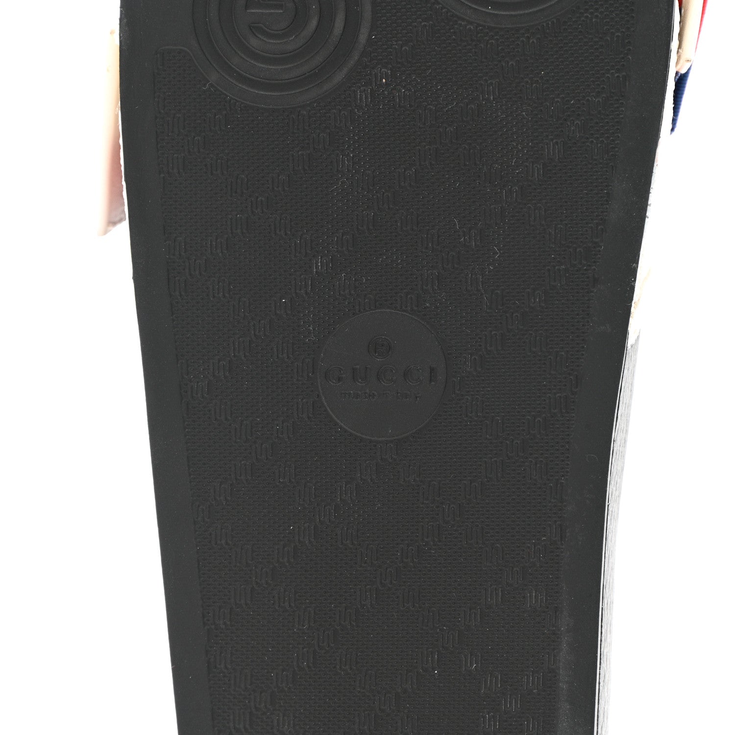 Gucci Satin Web Sylvie Bow Slide Sandals 37 White 8 of 9