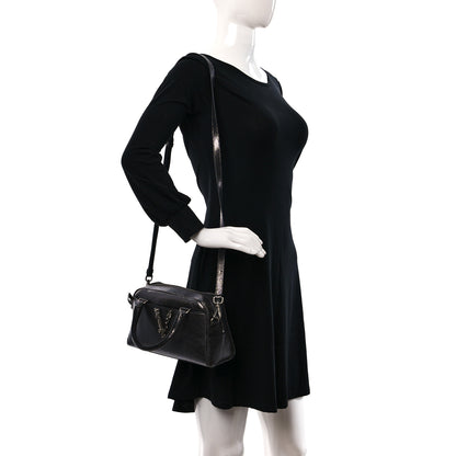 Versace Metallic Calfksin Virtus Small Bowling Bag Grey 2 of 11