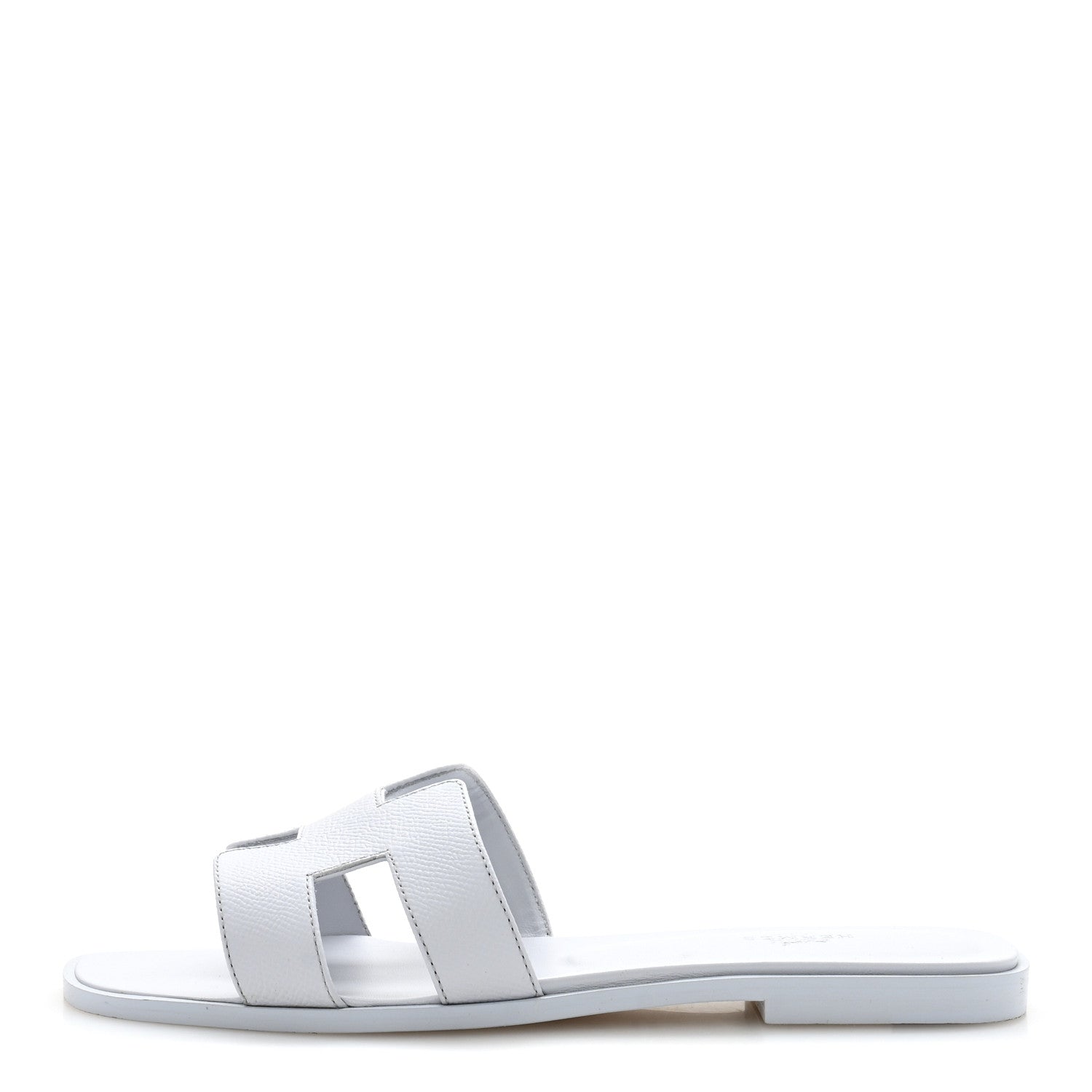 Hermes Epsom Oran Sandals 39.5 Bleu Glacier 1 of 11