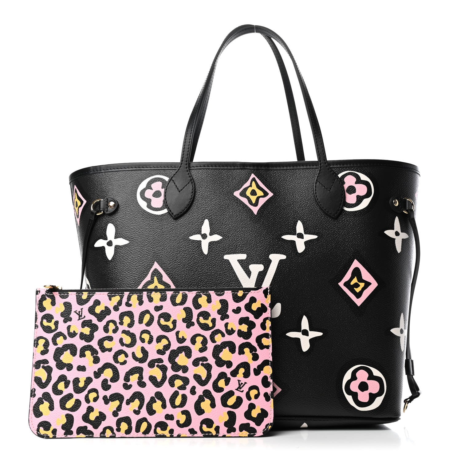 Louis Vuitton Monogram Giant Wild At Heart Neverfull MM Black 1 of 4