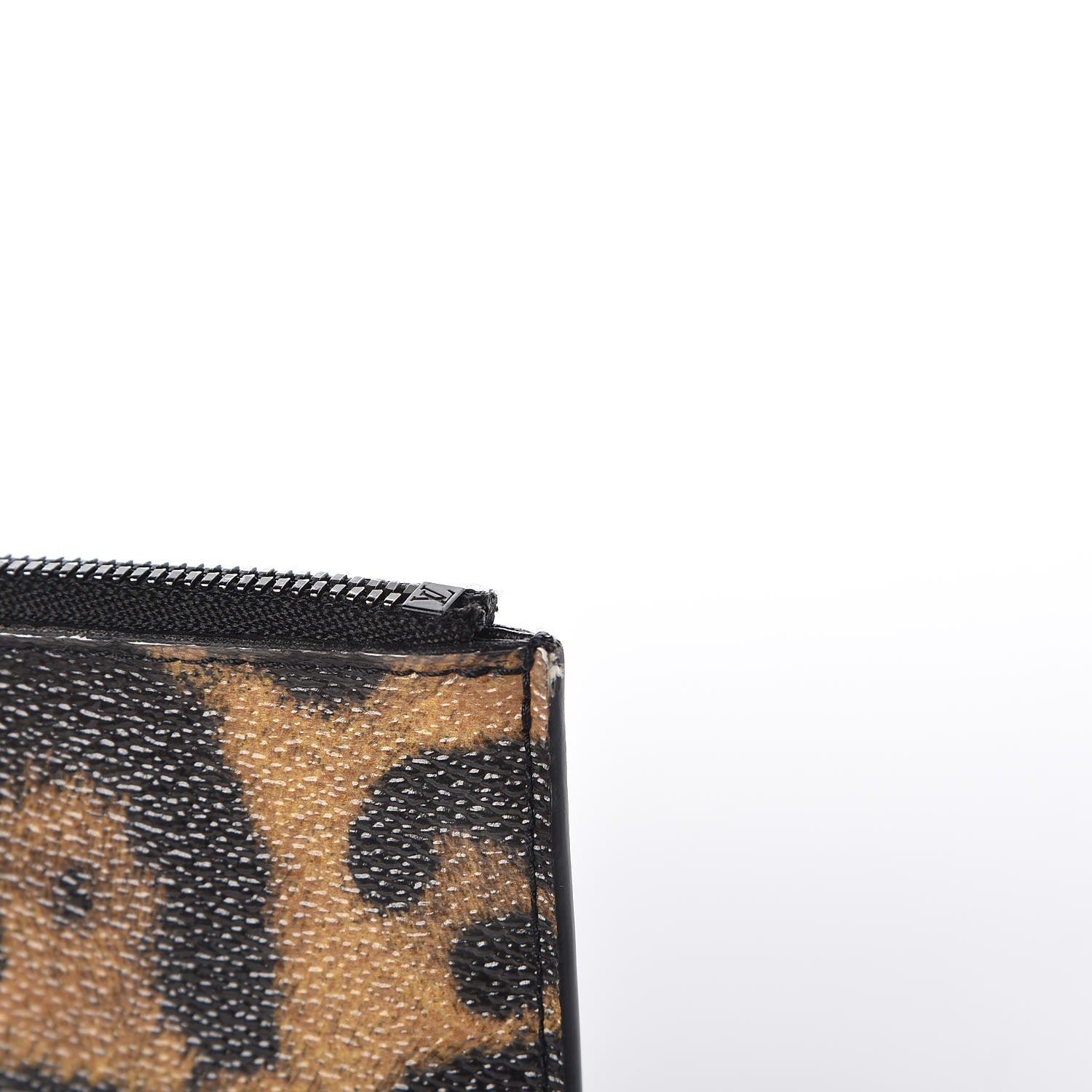 Louis Vuitton Monogram Animal Print Felicie Chain Wallet Zippered Insert 13 of 13