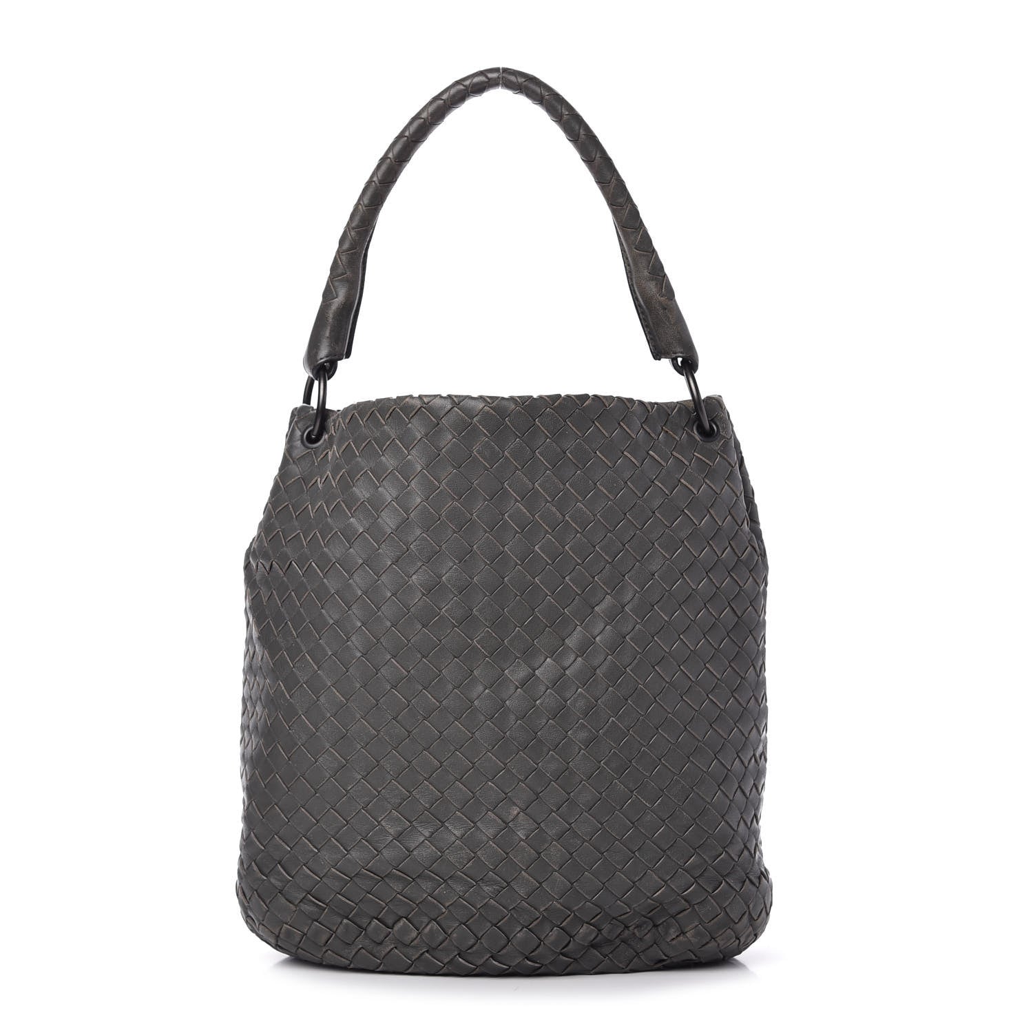 Bottega Veneta Nappa Intrecciato Bucket Bag Gray 1 of 10