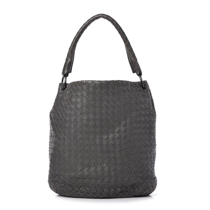 Bottega Veneta Nappa Intrecciato Bucket Bag Gray 1 of 10