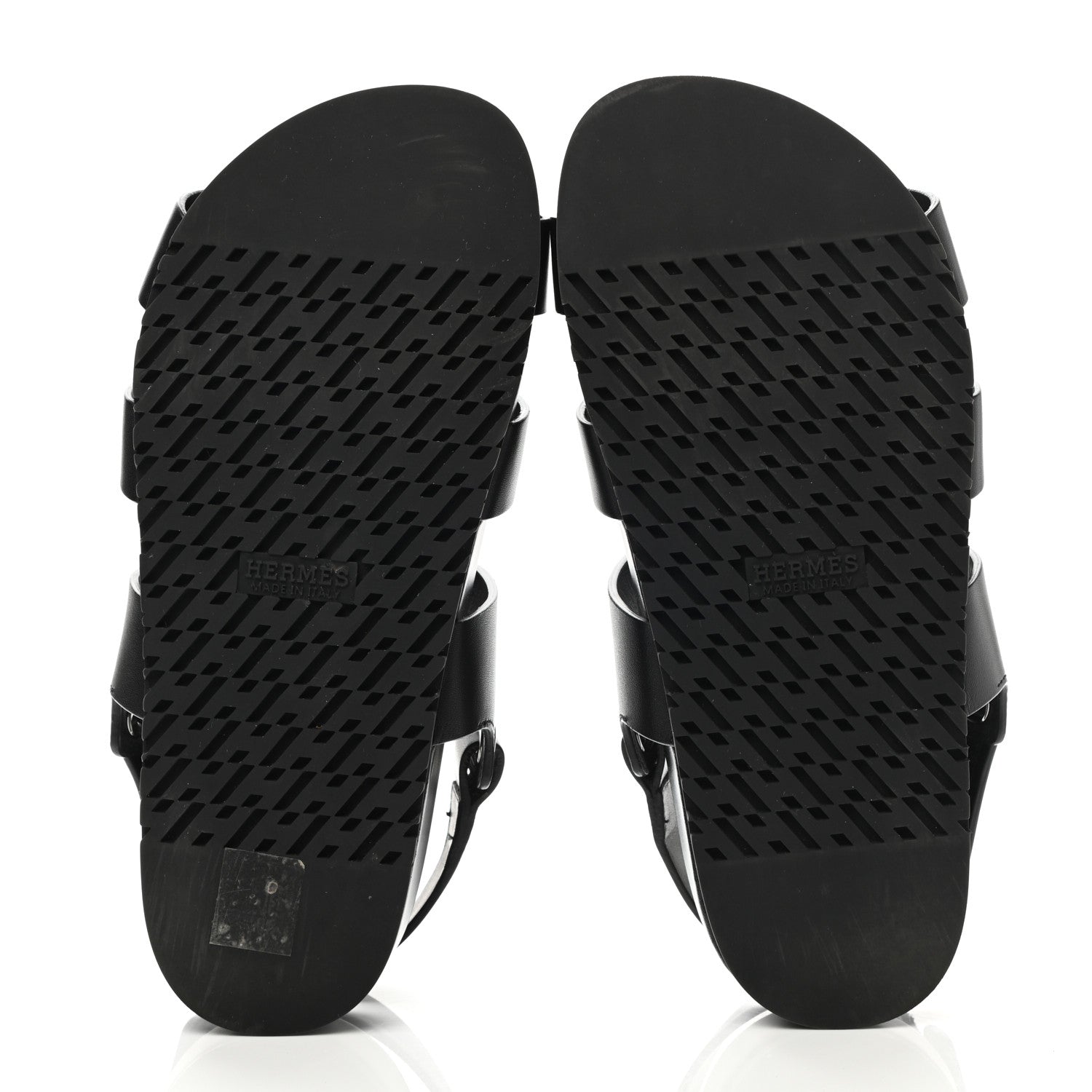 Hermes Calfskin Womens Takara Sandals 36 Black 5 of 9
