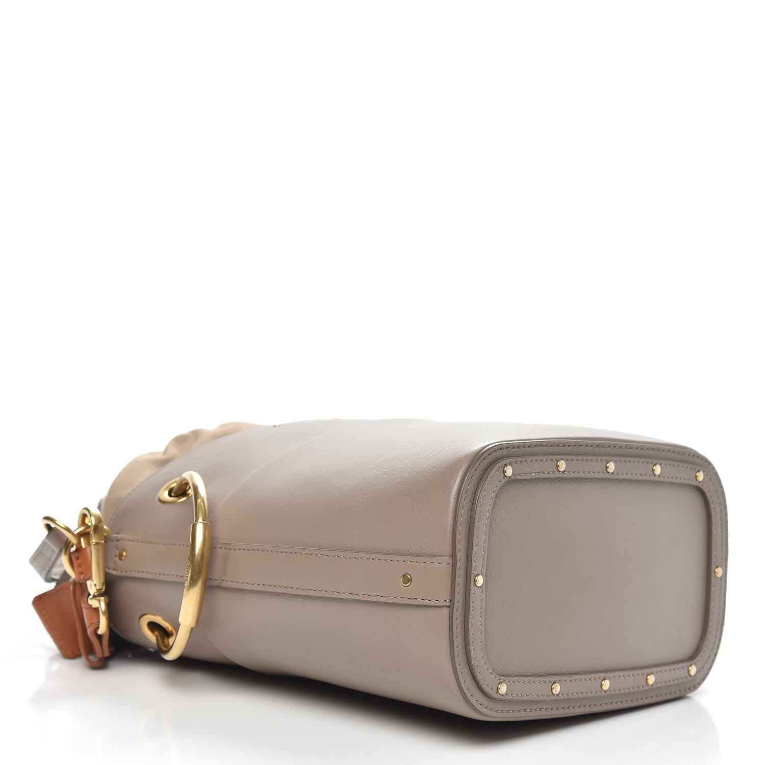 Chloe Smooth Calfskin Small Roy Bucket Bag Motty Grey 4 of 13
