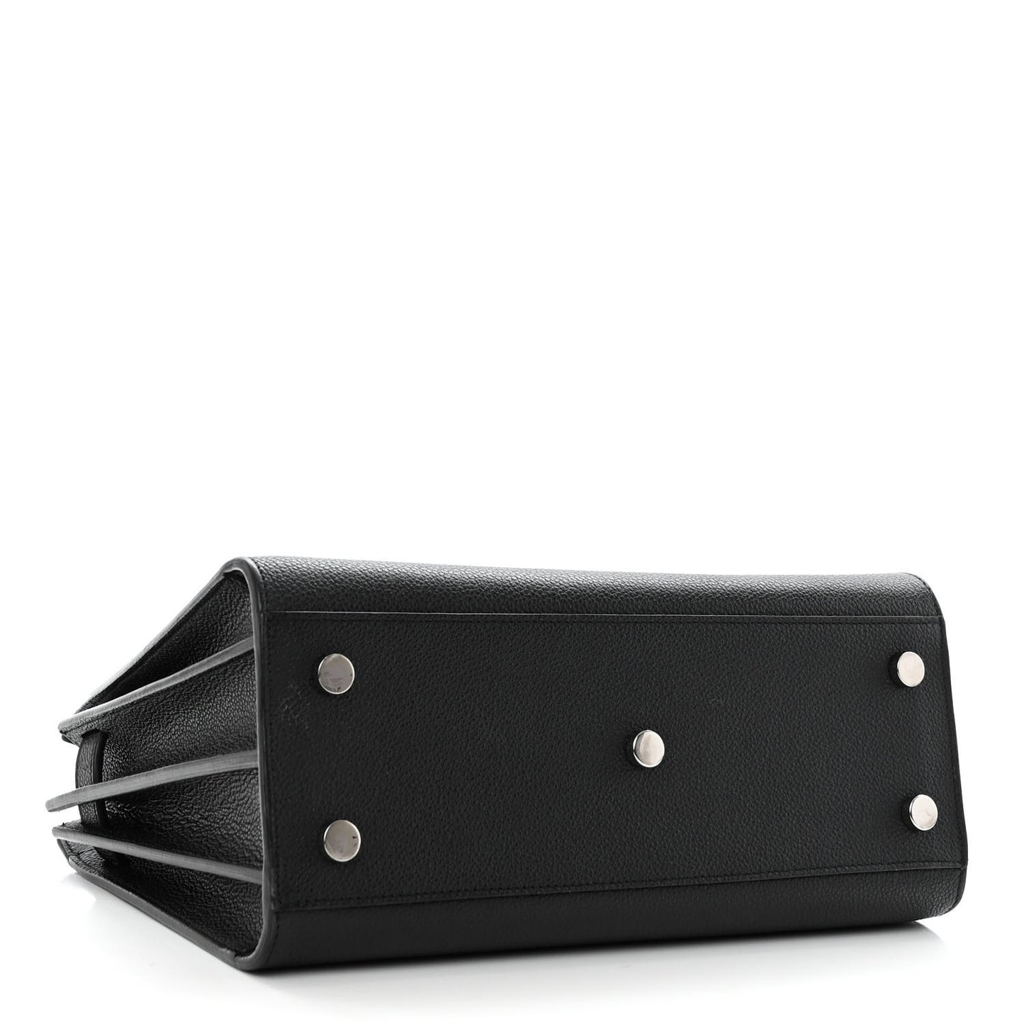 Grained Calfskin Baby Sac De Jour Black