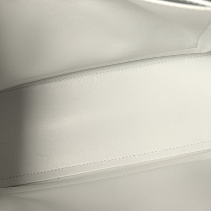 Balenciaga Crushed Calfskin Quilted Medium Crush Chain Bag Optic White 5 of 8