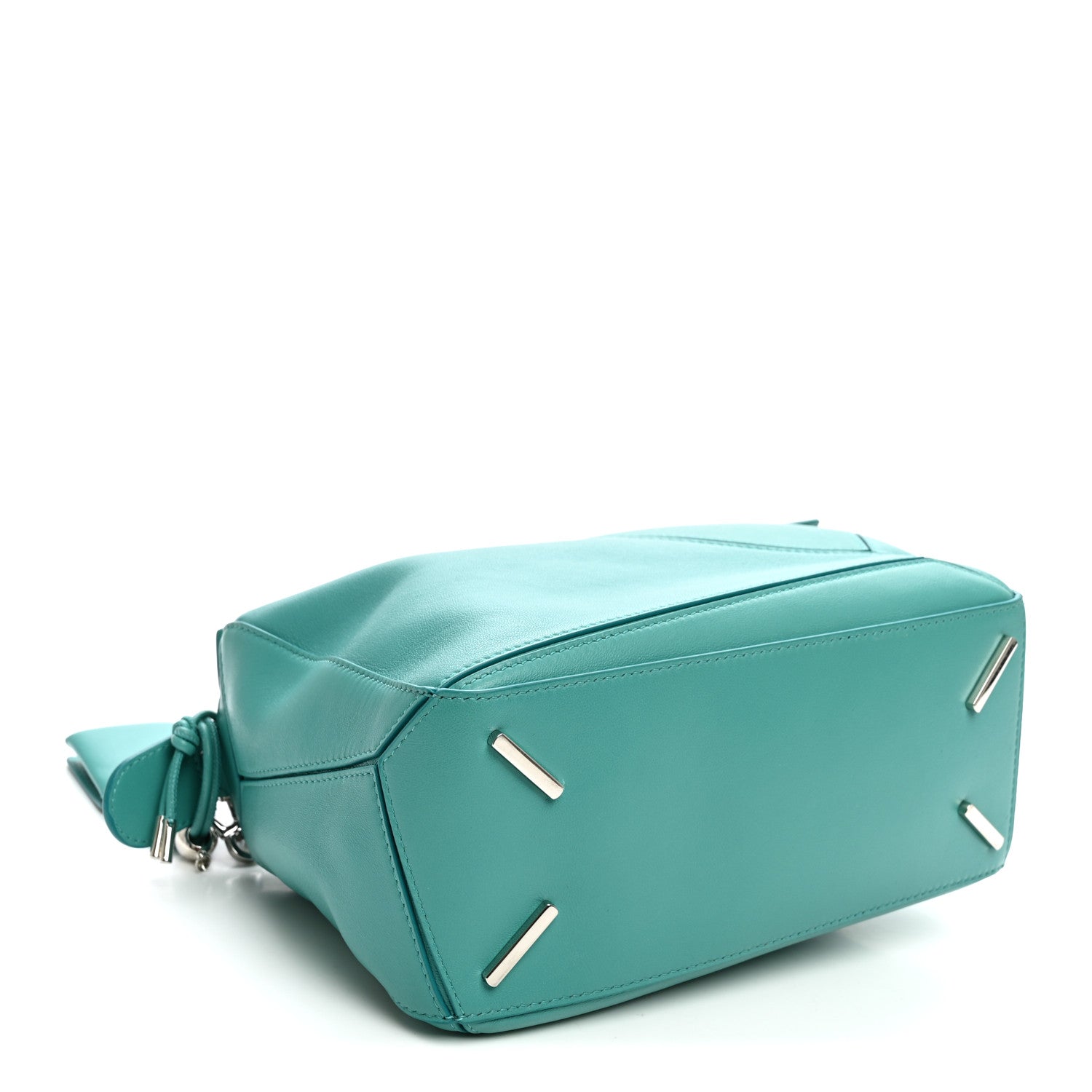 Loewe Nappa Lambskin Small Featherlight Puzzle Bag Aquamarine 4 of 9