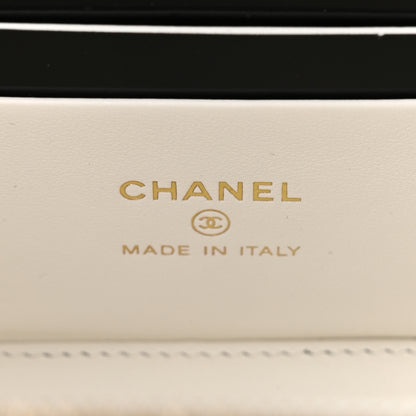 Chanel Caviar Quilted Small Vanity Case With Chain White 6 of 12