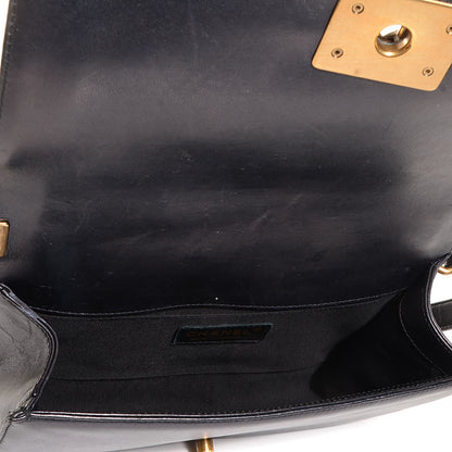 Chanel Lambskin Quilted Medium Boy Flap Pearly Black 5 of 8