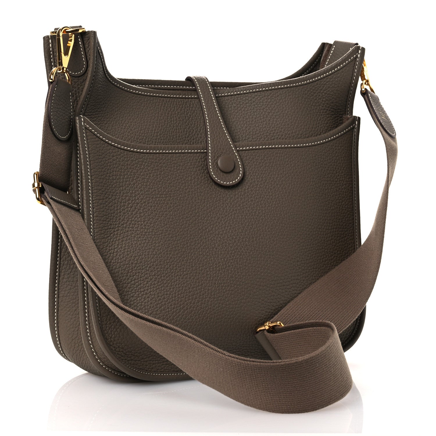 Hermes Taurillon Clemence Evelyne III PM Etoupe 3 of 11
