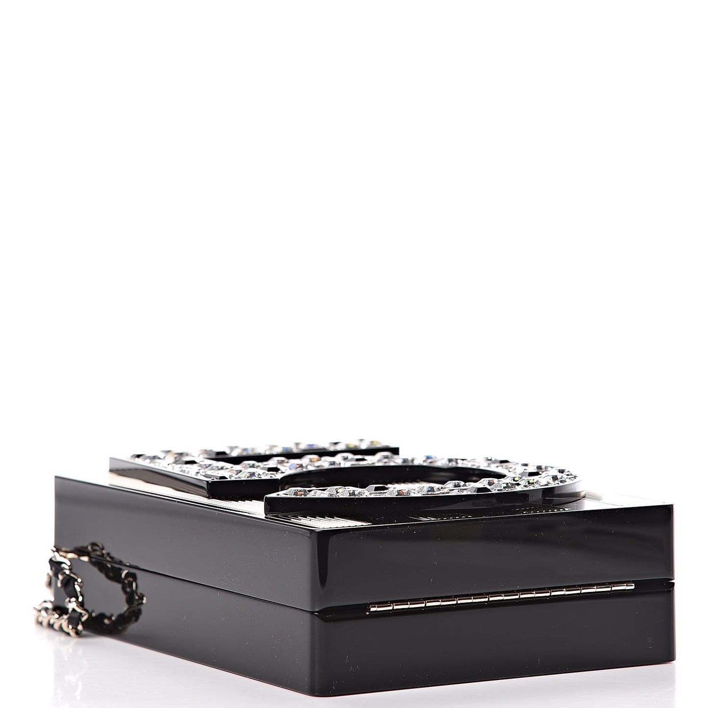 Plexiglass Strass N°5 Minaudiere Black Gold
