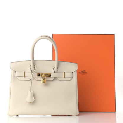 Hermes Togo Birkin 30 Craie 13 of 13