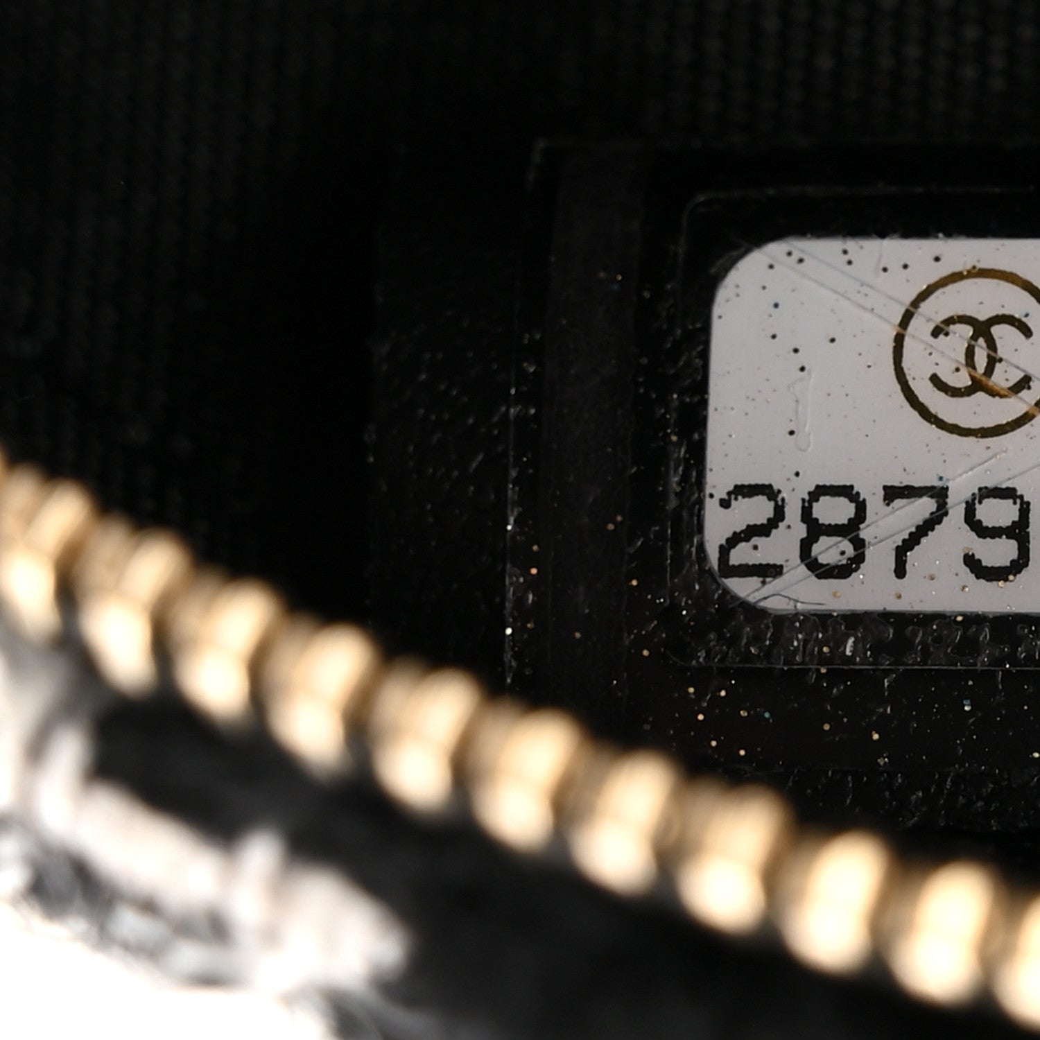 Chanel Tweed Shearling Round Clutch With Chain and Coin Purse Black and White 9 of 14
