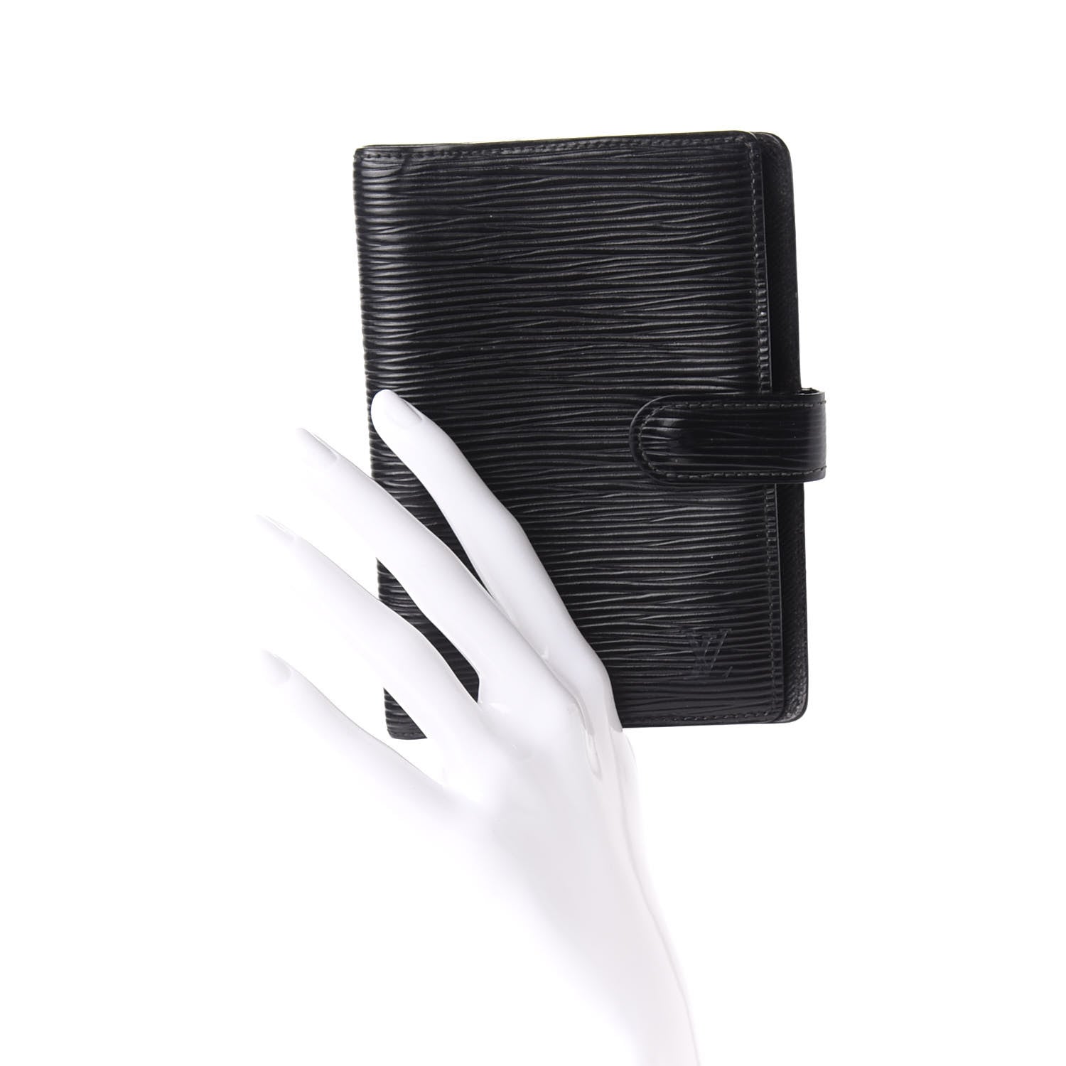 Louis Vuitton Epi Small Ring Agenda Cover Black 2 of 8