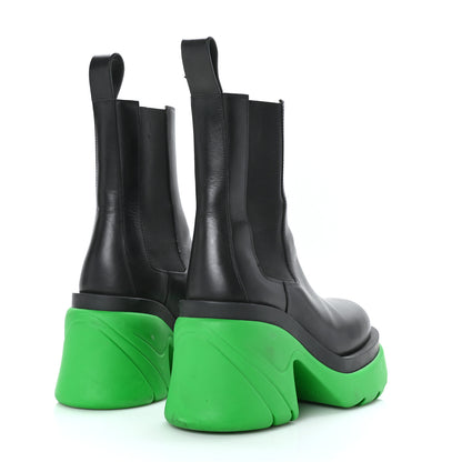 Bottega Veneta Calfskin The Flash Chelsea Boots 37.5 Black Grass 4 of 10